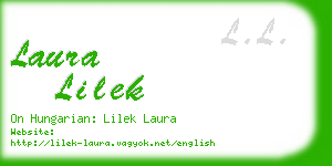 laura lilek business card